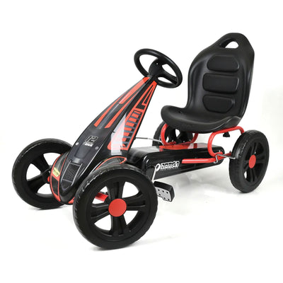 Hauck Cyclone Pedal Go Kart w/Adjustable Bucket Seat for Kids Ages 4-8(Open Box) - VMInnovations