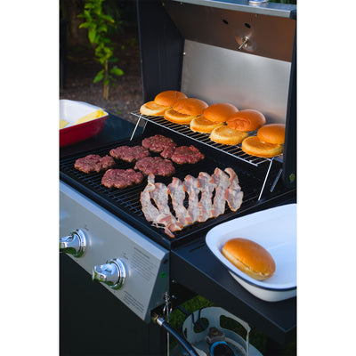 Grill Boss 27,000 BTU 3 Burner Grill w/Wheels, Cover, & Side Shelves (Damaged) - VMInnovations