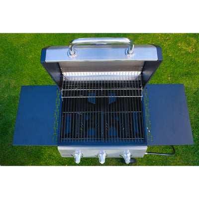 Grill Boss 27,000 BTU 3 Burner Gas Grill with Wheels, Cover, and Shelves (Used)