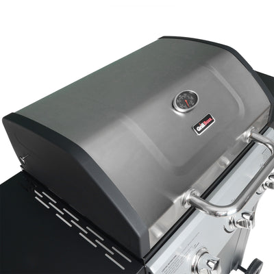 Grill Boss 27,000 BTU 3 Burner Grill w/Wheels, Cover, & Side Shelves (Damaged) - VMInnovations