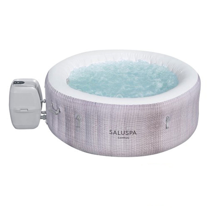 Bestway SaluSpa Cancun Inflatable Hot Tub w/2 SaluSpa Pool/Spa Seat & 2 Pillows