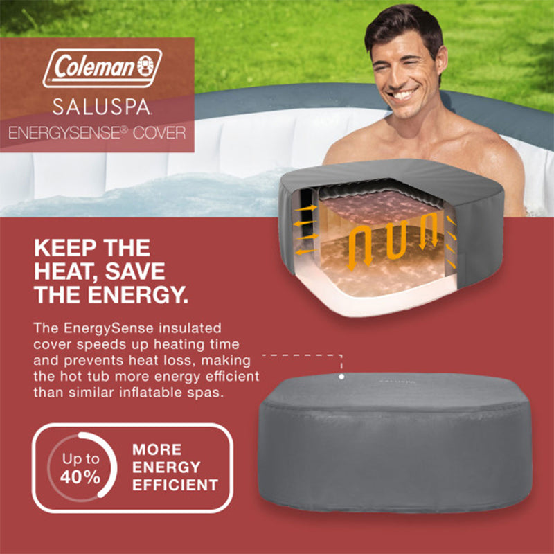 Bestway Coleman Hawaii Inflatable Hot Tub + Bestway SaluSpa Non Slip Spa Seat