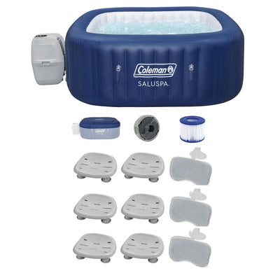 Bestway Coleman Hot Tub + 6 Bestway SaluSpa Seats + 3 Bestway SaluSpa Pillows