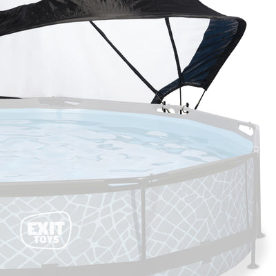 EXIT Toys 12 Foot Round Multifunctional Cover Dome Enclosure for Outdoor Pools
