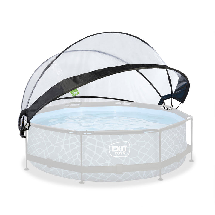 EXIT Toys 10 Foot Round Multifunctional Cover Dome Enclosure for Outdoor Pools