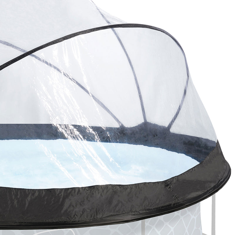 EXIT Toys 118 Inch Multifunctional Cover Dome Enclosure for Outdoor Pools (Used)