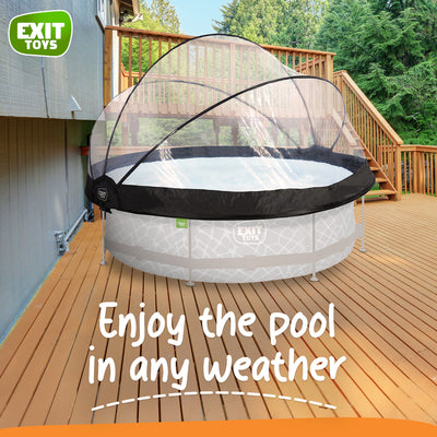 EXIT Toys 118" Multifunctional Cover Dome Enclosure for Outdoor Pools (Open Box)