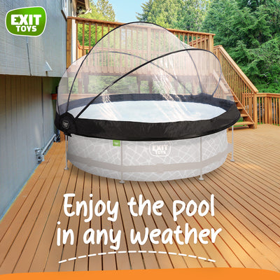EXIT Toys 118" Multifunctional Cover Dome Enclosure for Outdoor Pools (Open Box) - VMInnovations