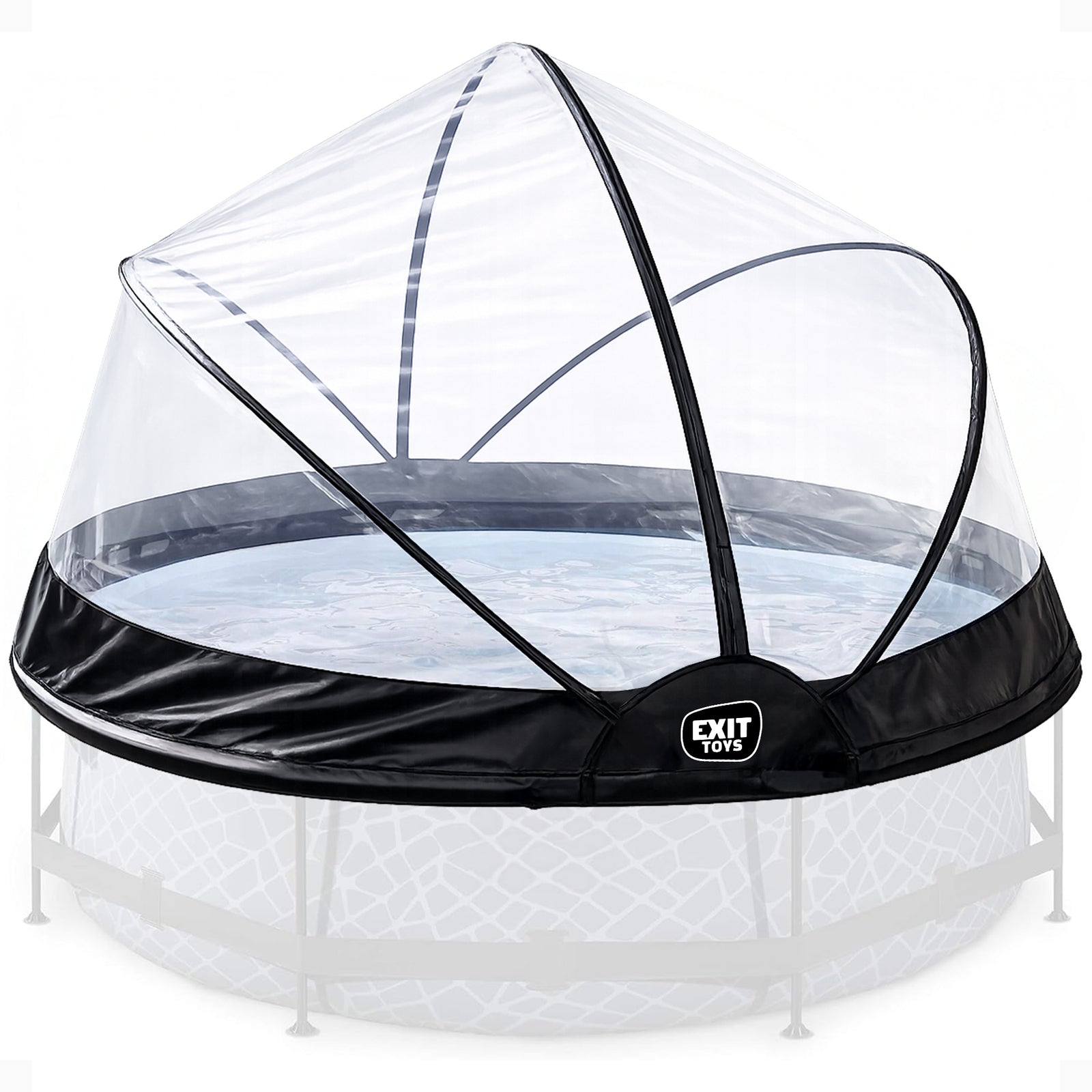 EXIT Toys 10 Foot Round Multifunctional Cover Dome Enclosure for Outdoor Pools - VMInnovations