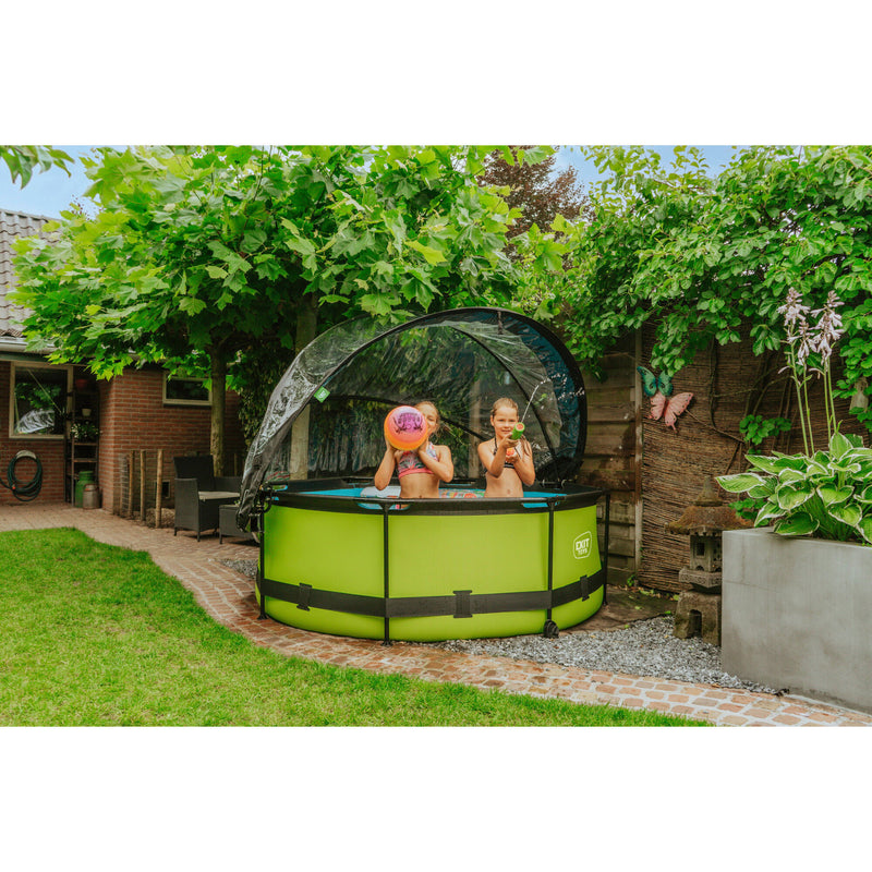 EXIT Toys 8ft Round Multifunctional Pool Dome for Outdoor  Pools (For Parts)