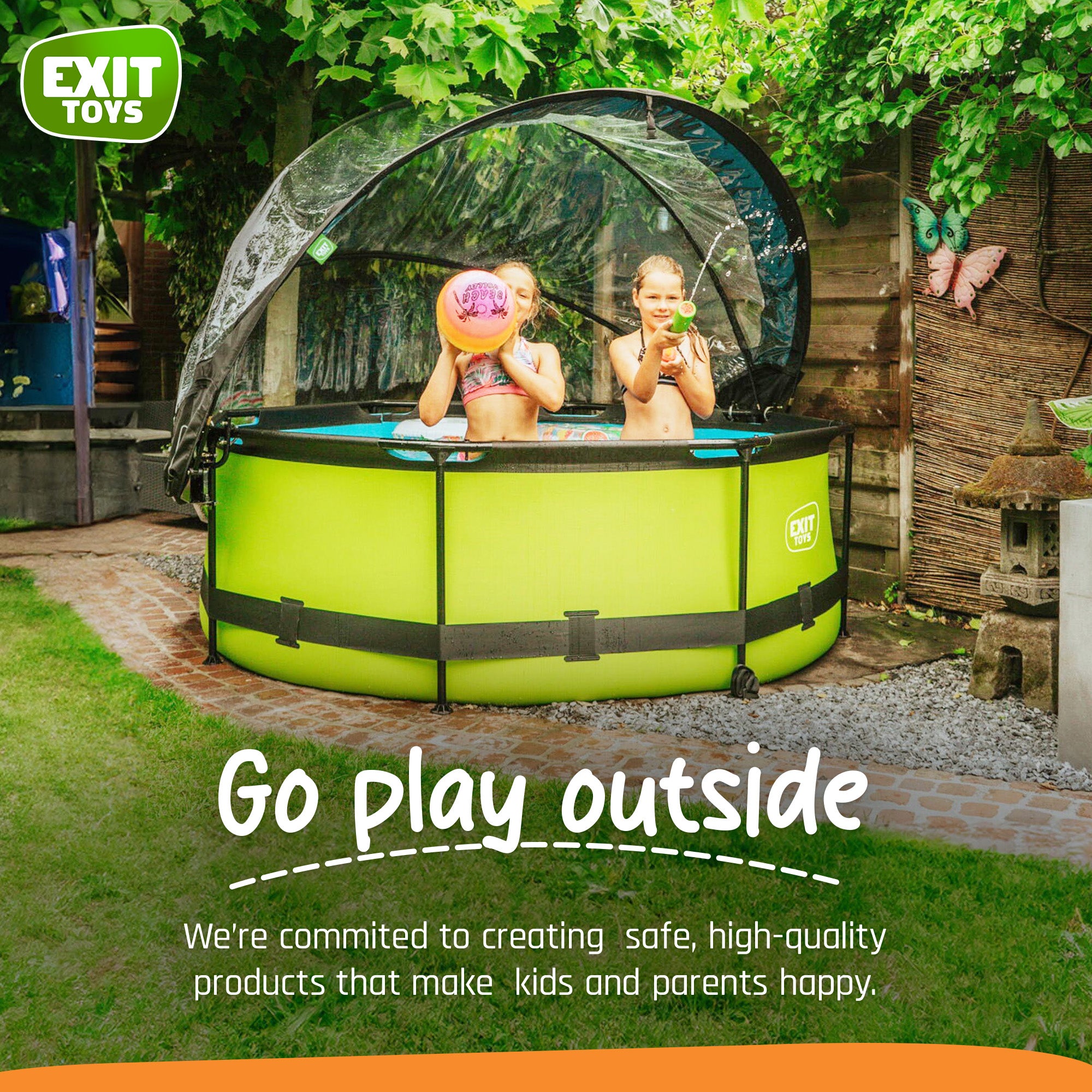 EXIT Toys 104" Multifunctional Pool Cover Dome for Outdoor Swimming Pools (Used) - VMInnovations