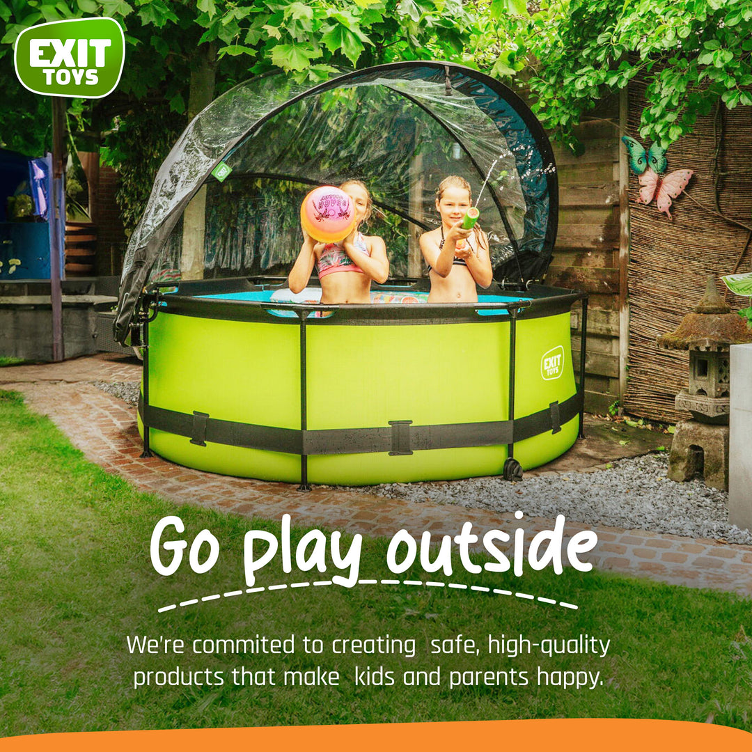 EXIT Toys 104" Multifunctional Pool Cover Dome for Swimming Pools (Open Box) - VMInnovations
