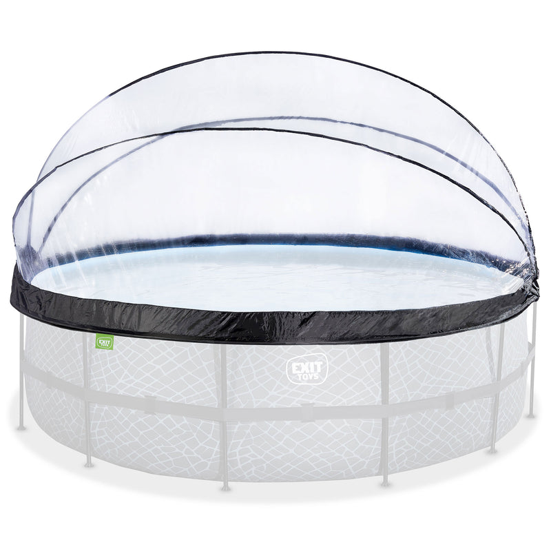 EXIT Toys 192 Inch Round Multifunctional Cover Dome Enclosure for Outdoor Pools