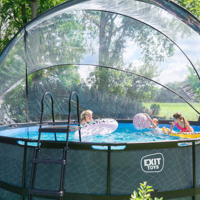 EXIT Toys 192" Multifunctional Cover Dome Enclosure for Outdoor Pools (Used) - VMInnovations