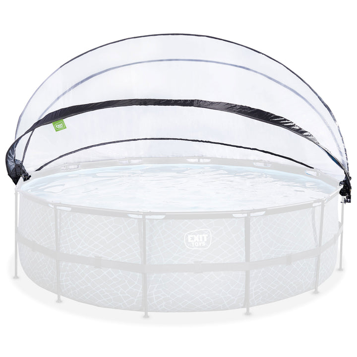 EXIT Toys 16 Foot Round Multifunctional Cover Dome Enclosure for Outdoor Pools - VMInnovations