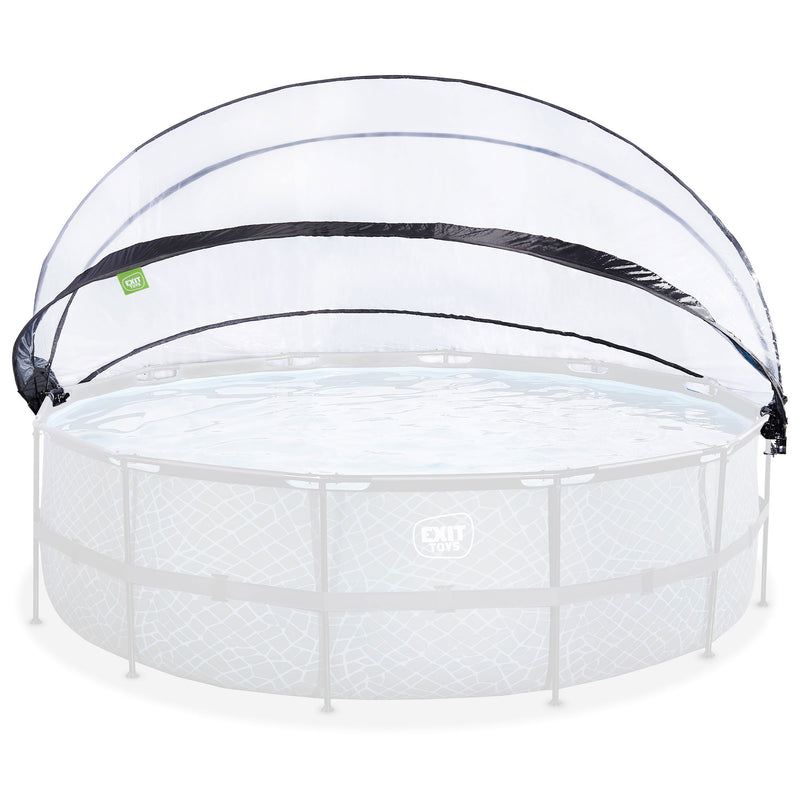 EXIT Toys 192 Inch Round Multifunctional Cover Dome Enclosure for Outdoor Pools