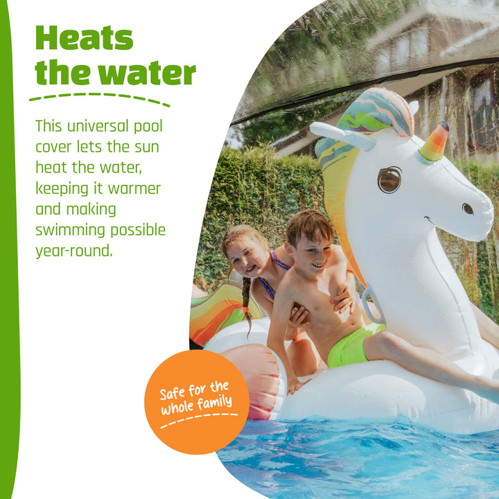 EXIT Toys 168" Round Multifunctional Cover Dome Enclosure for Pools (Open Box) - VMInnovations