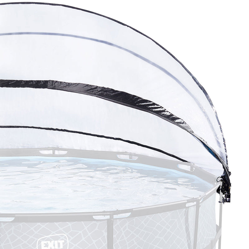 EXIT Toys 15 Foot Round Multifunctional Cover Dome Enclosure for Outdoor Pools