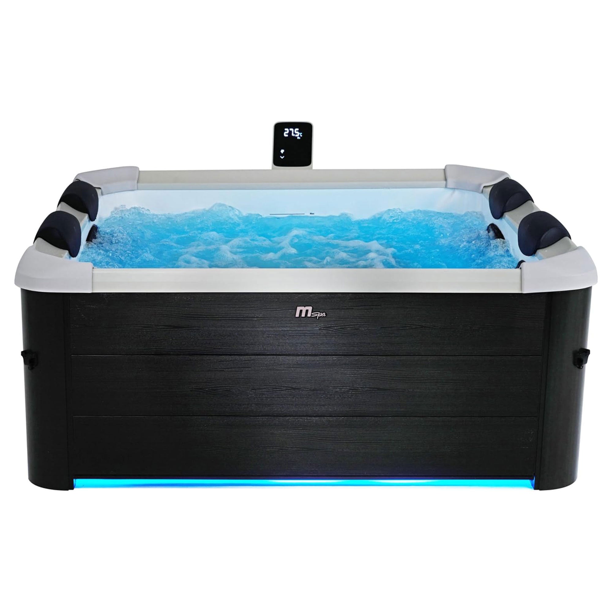 MSpa Square Bubble Spa w/Hard Exterior, Soft Lining Interior, & Hydro Jets, Oslo - VMInnovations