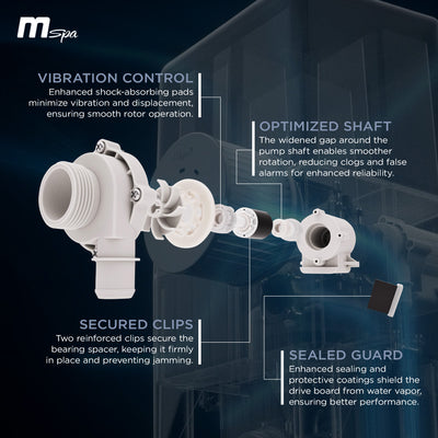 MSpa Square Bubble Spa w/Hard Exterior, Soft Lining Interior, & Hydro Jets, Oslo - VMInnovations