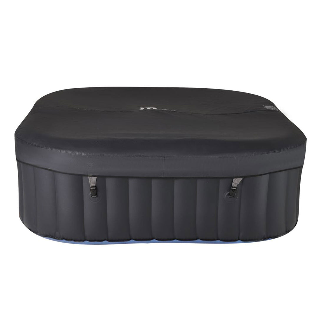 MSpa Square Inflatable 4 to 6 Person Bubble Spa w/Energy Efficient Cover, Tekapo