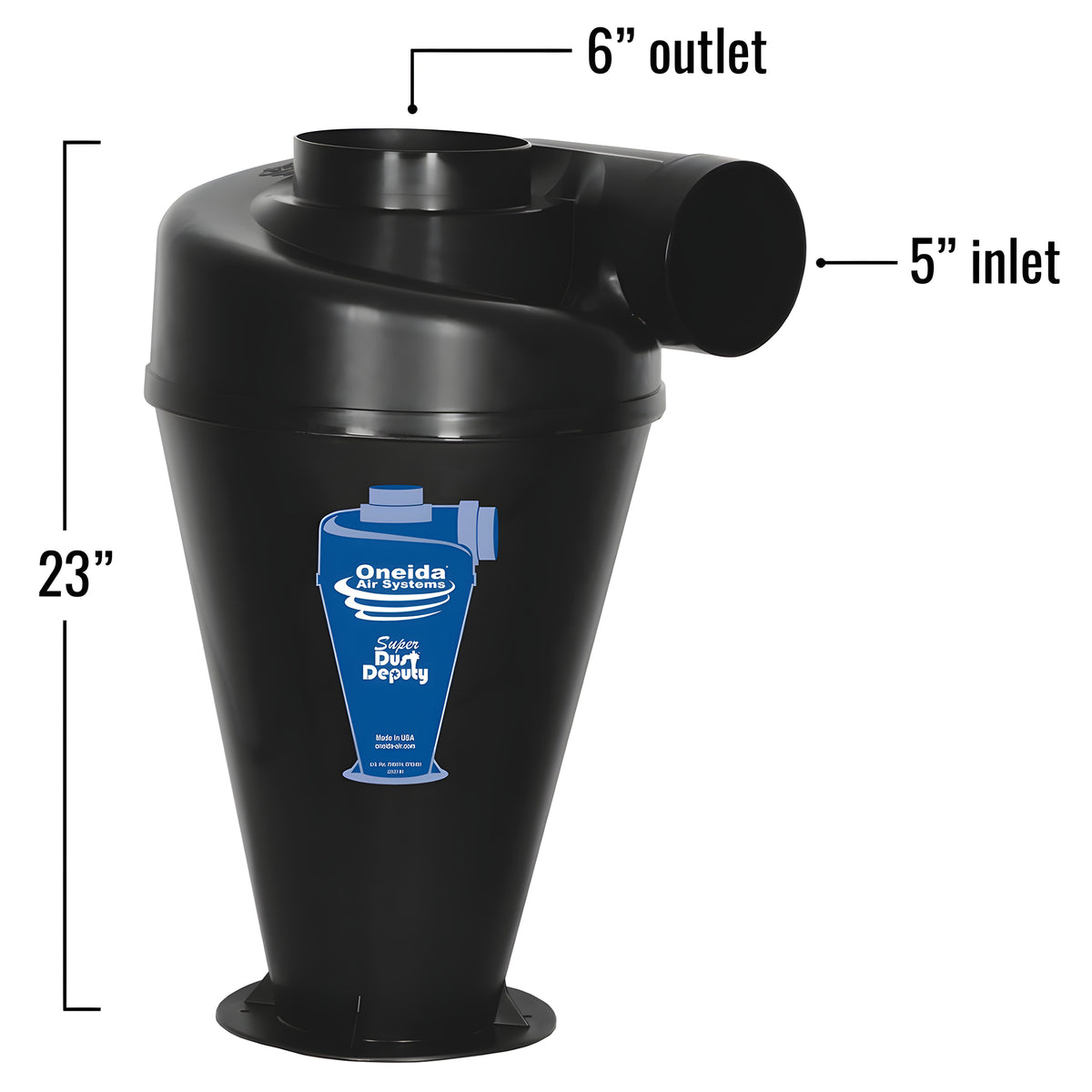 Oneida Air Systems 4/5 Deluxe Cyclone Kit for Dust Collectors (Open Box) - VMInnovations