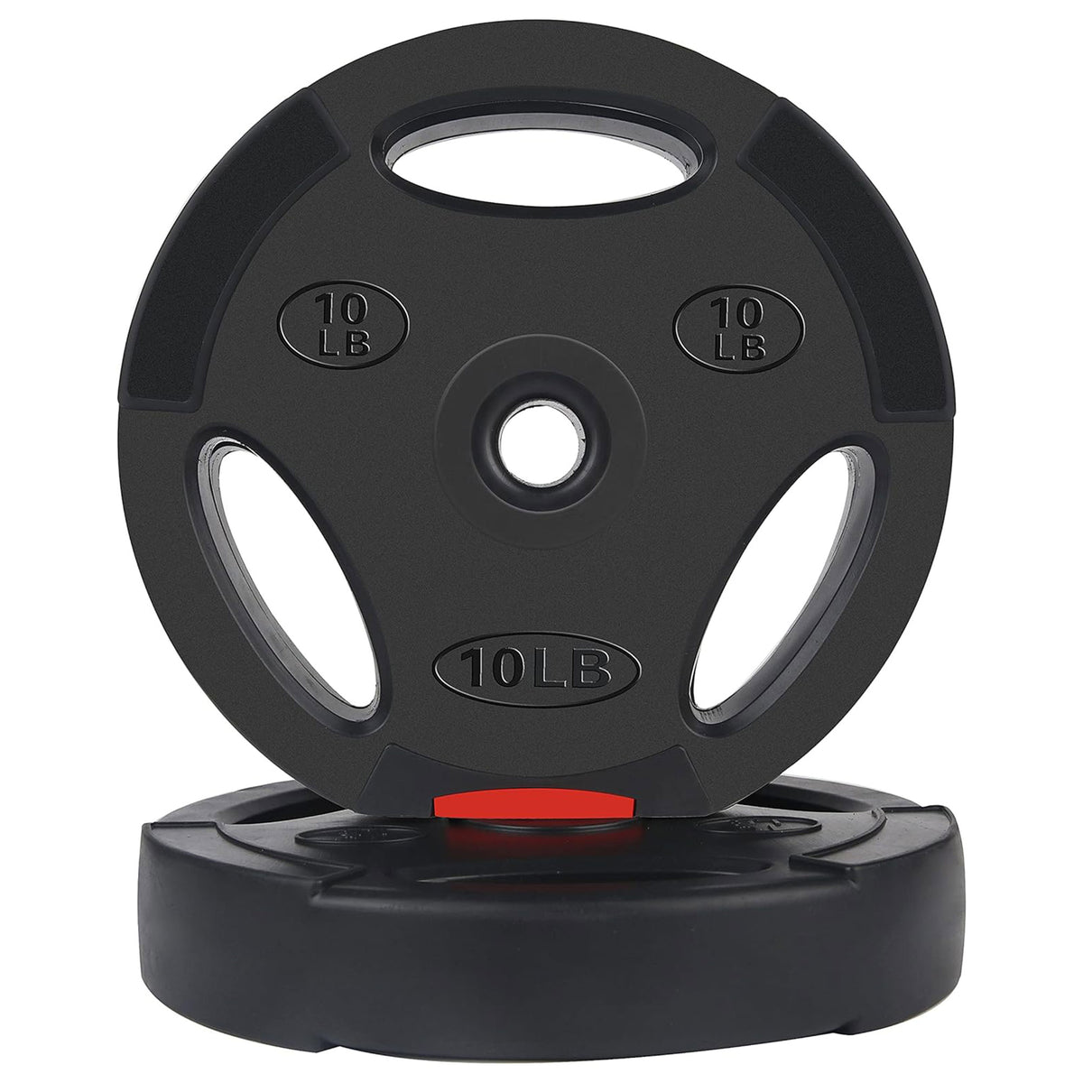 Signature Standard 10 Pound Coded Olympic Weight Plate, Black (2pc) (Open Box)