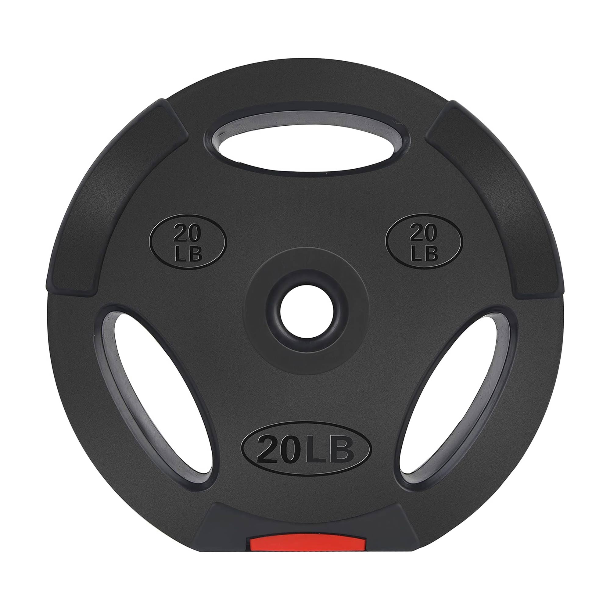 Signature Fitness Standard 20lb Coded Olympic Weight Plate, Black (2pc) (Used) - VMInnovations