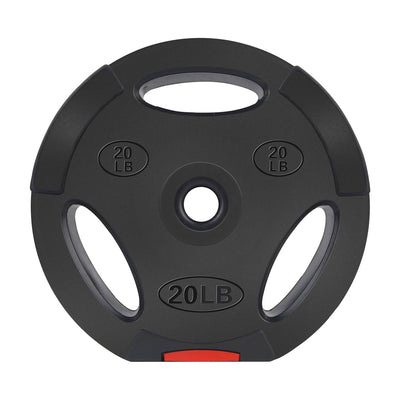 Signature Fitness Standard 20lb Coded Olympic Weight Plate, Black (2pc) (Used) - VMInnovations