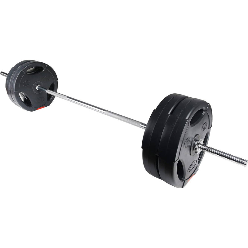 BalanceFrom Standard Coded Olympic Barbell 80 Pound Weight Plate Set,Black(Used)