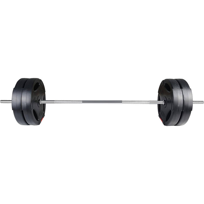 BalanceFrom Standard Coded Olympic Barbell 80 Pound Weight Plate Set,Black(Used)