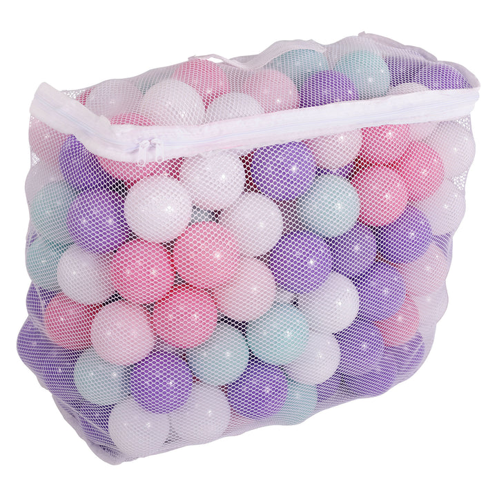 BalanceFrom Fitness 2.3" Crush Proof Play PitBalls w/Storage Bag,200 Count(Used)
