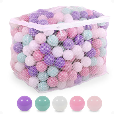 BalanceFrom 2.3" Crush Proof Play Pit Balls w/Storage Bag, 400 Count (Open Box) - VMInnovations