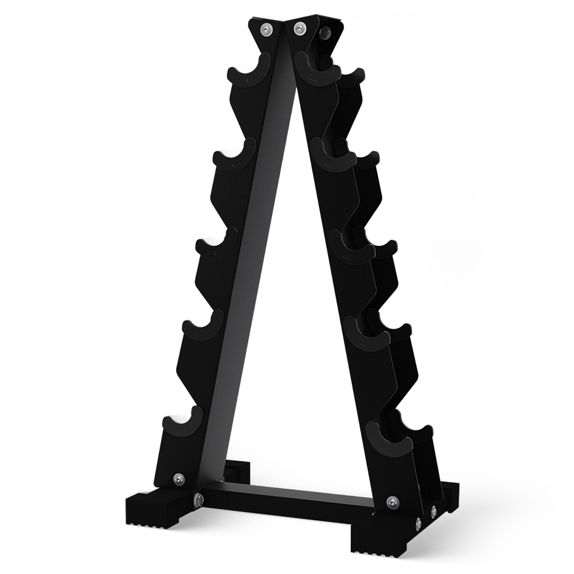 BalanceFrom Alloy Steel Fitness Rubber Encased Hex Dumbbell Set, Black(Open Box) - VMInnovations