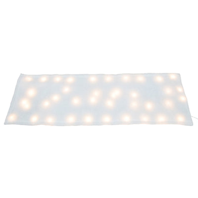 ProductWorks Pre-Lit Snow Cover Blanket 8 Function Decoration, 48"x15"(Open Box)