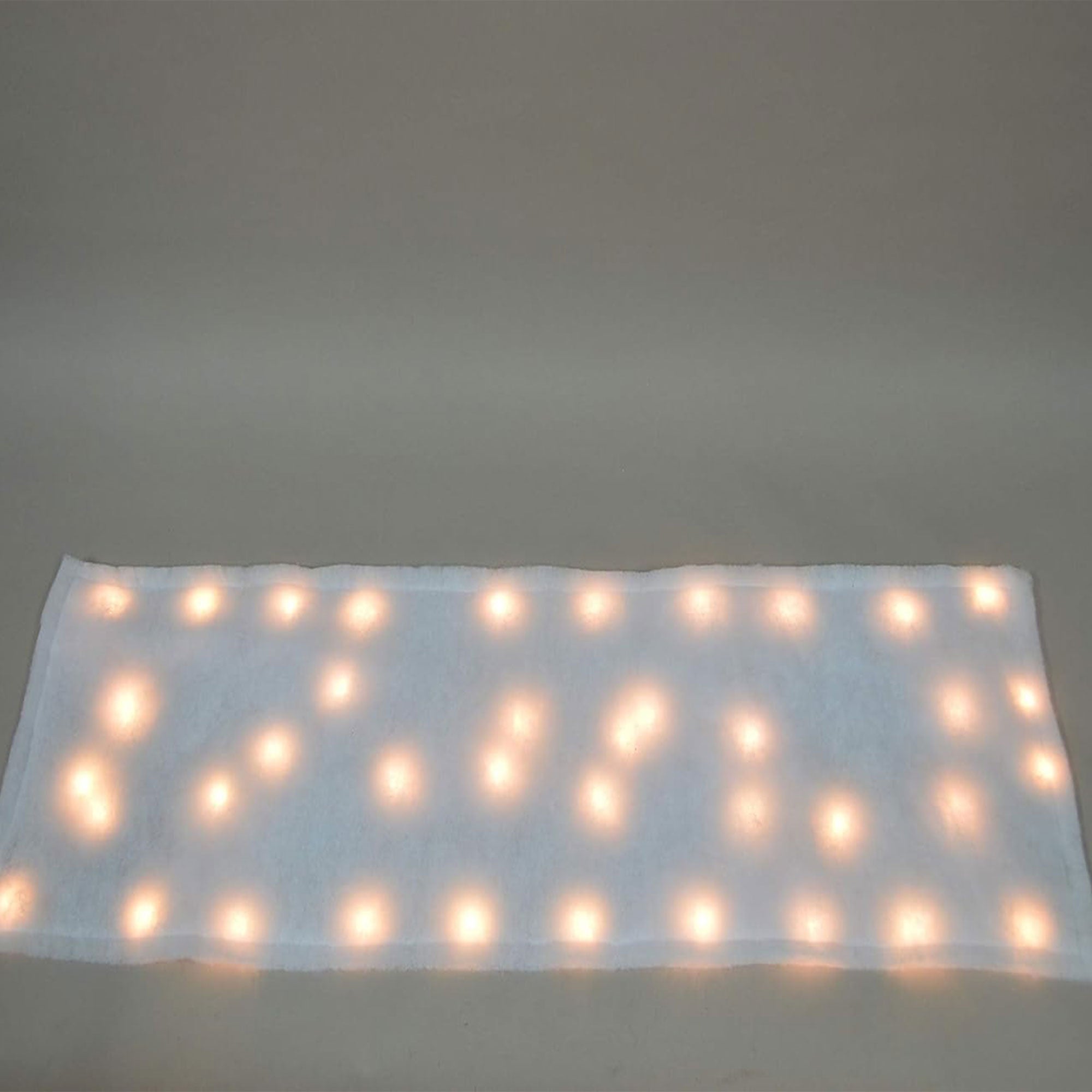 ProductWorks Pre-Lit Snow Cover Blanket 8 Function Holiday Decoration, 48" x 15" - VMInnovations