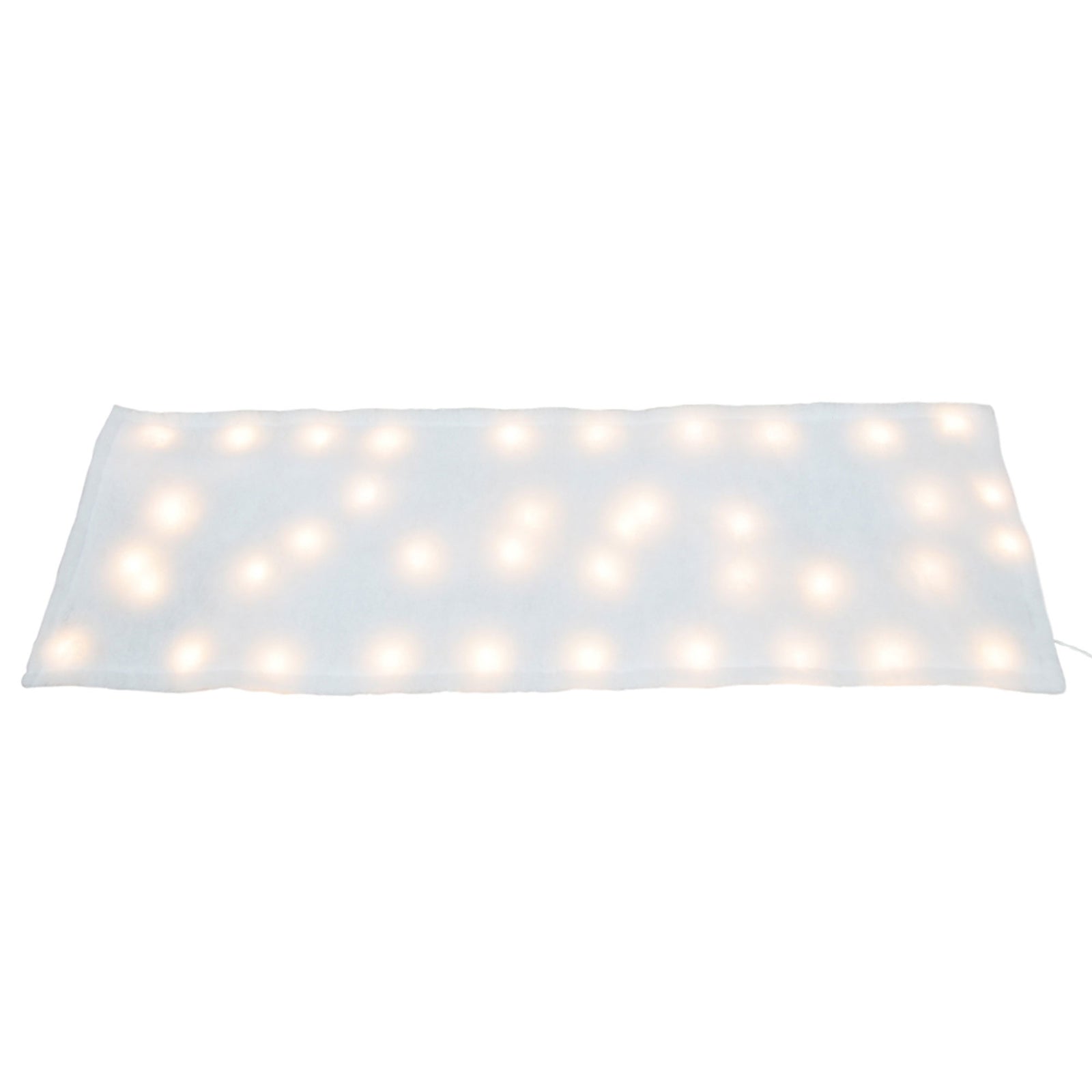 ProductWorks Pre-Lit Snow Cover Blanket 8 Function Holiday Decoration, 60" x 15" - VMInnovations