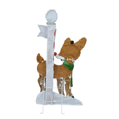 ProductWorks 32" Rudolph the Red Nosed Reindeer Pre-Lit Christmas Decor (Used) - VMInnovations