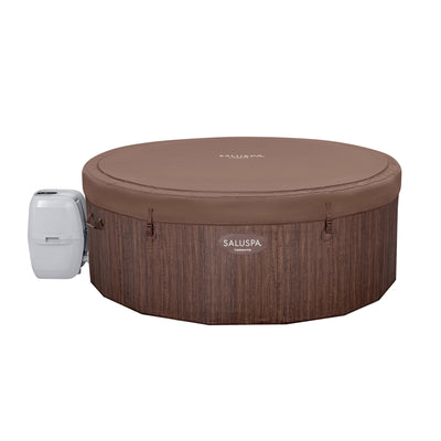 Bestway SaluSpa 7 Person Smart AirJet Plus Hot Tub & App Control, Brown (Used) - VMInnovations