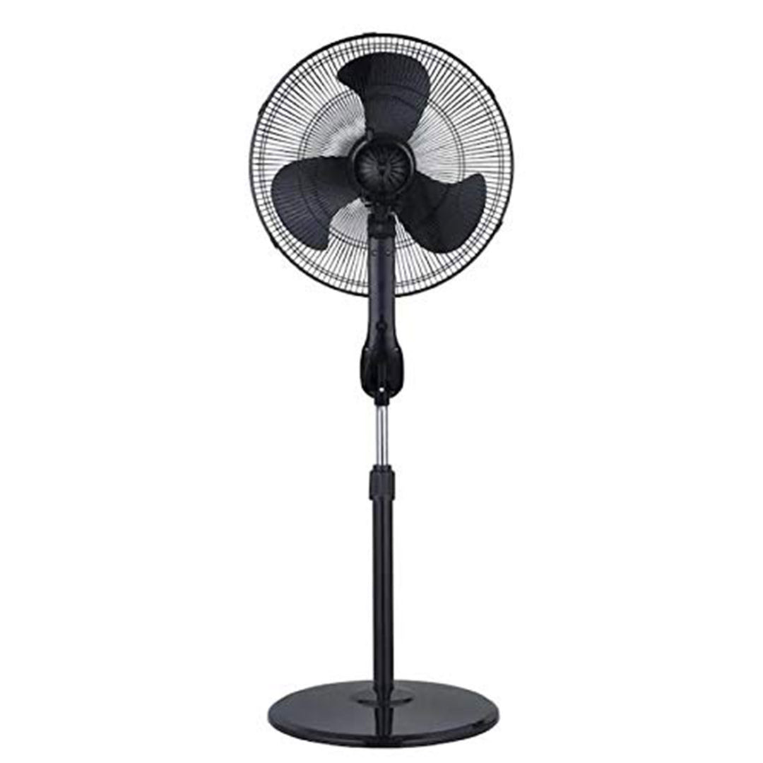 Utilitech 18 Inch 3 Speed Indoor Stand Fan with Timer and Remote Control, Black