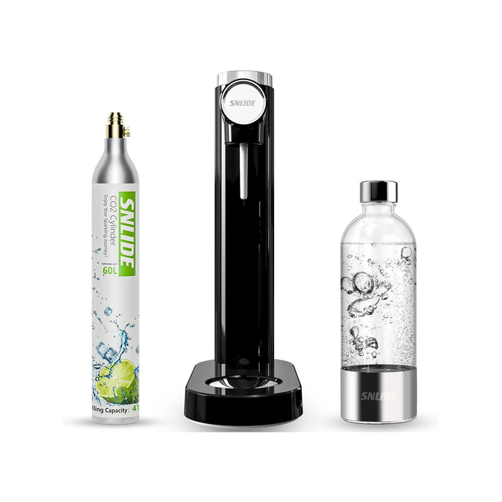 SNLIDE Soda Maker Soda Water Machine w/1,000ML Bottle & DIY Stickers(Open Box) - VMInnovations