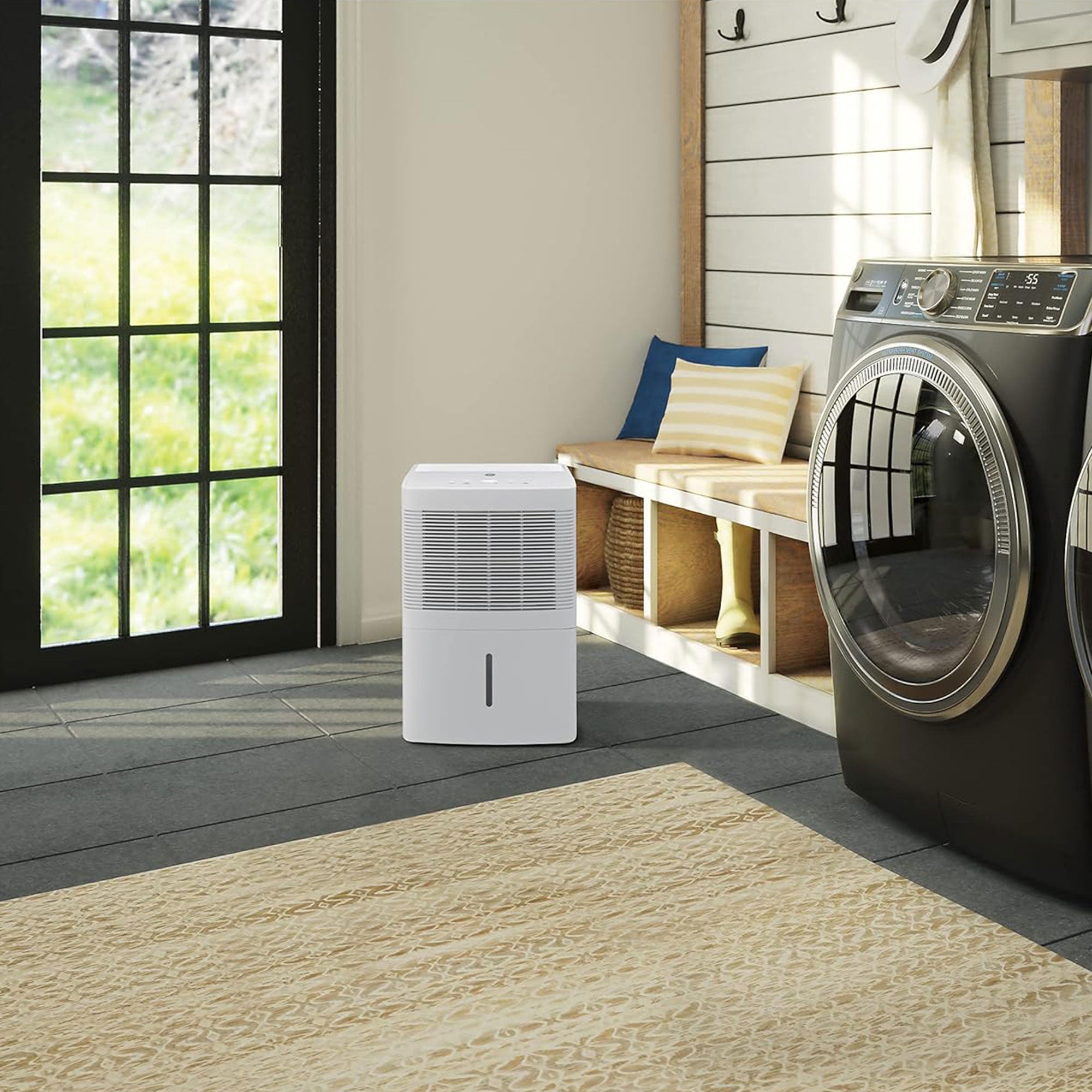 GE 20 Pint Home Dehumidifier for Very Damp Spaces, White (Refurbished) - VMInnovations