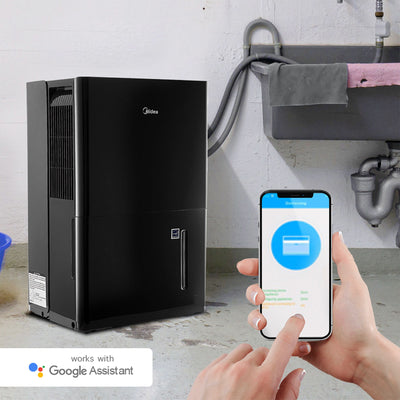 Midea 50 Pint Energy Star Smart Dehumidifier for Home, (Refurbished) - VMInnovations