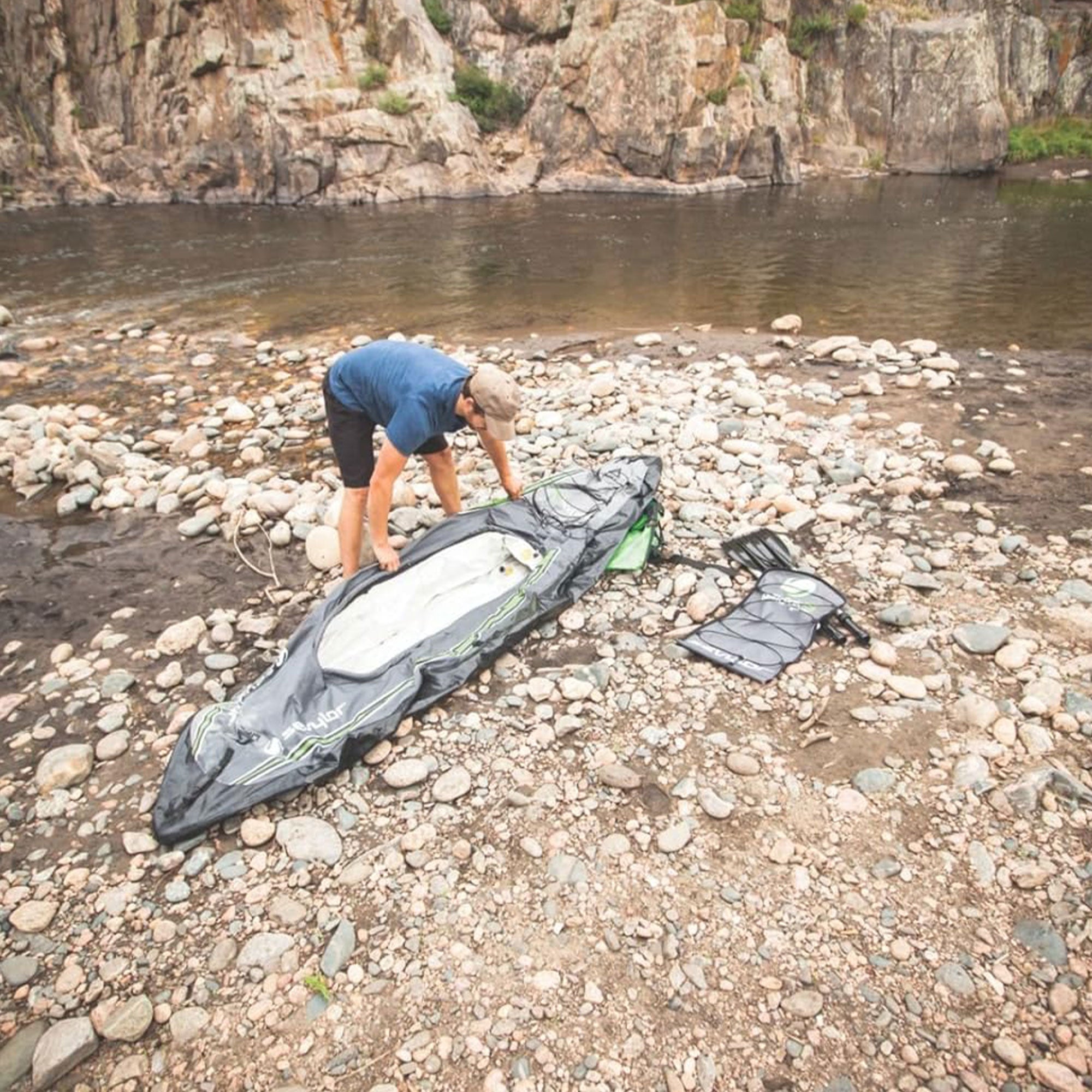 Sevylor QuickPak K5 1 Person Inflatable Kayak with Hand Pump and Paddle Included