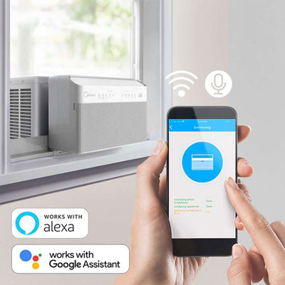 Midea 12,000 BTU Smart U Shaped Window Air Conditioner (Open Box) - VMInnovations