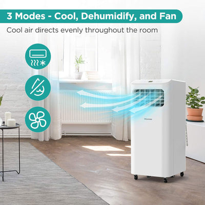 Hisense 6000 BTU Ultra Slim Portable Air Conditioner (Refurbished) (Open Box)