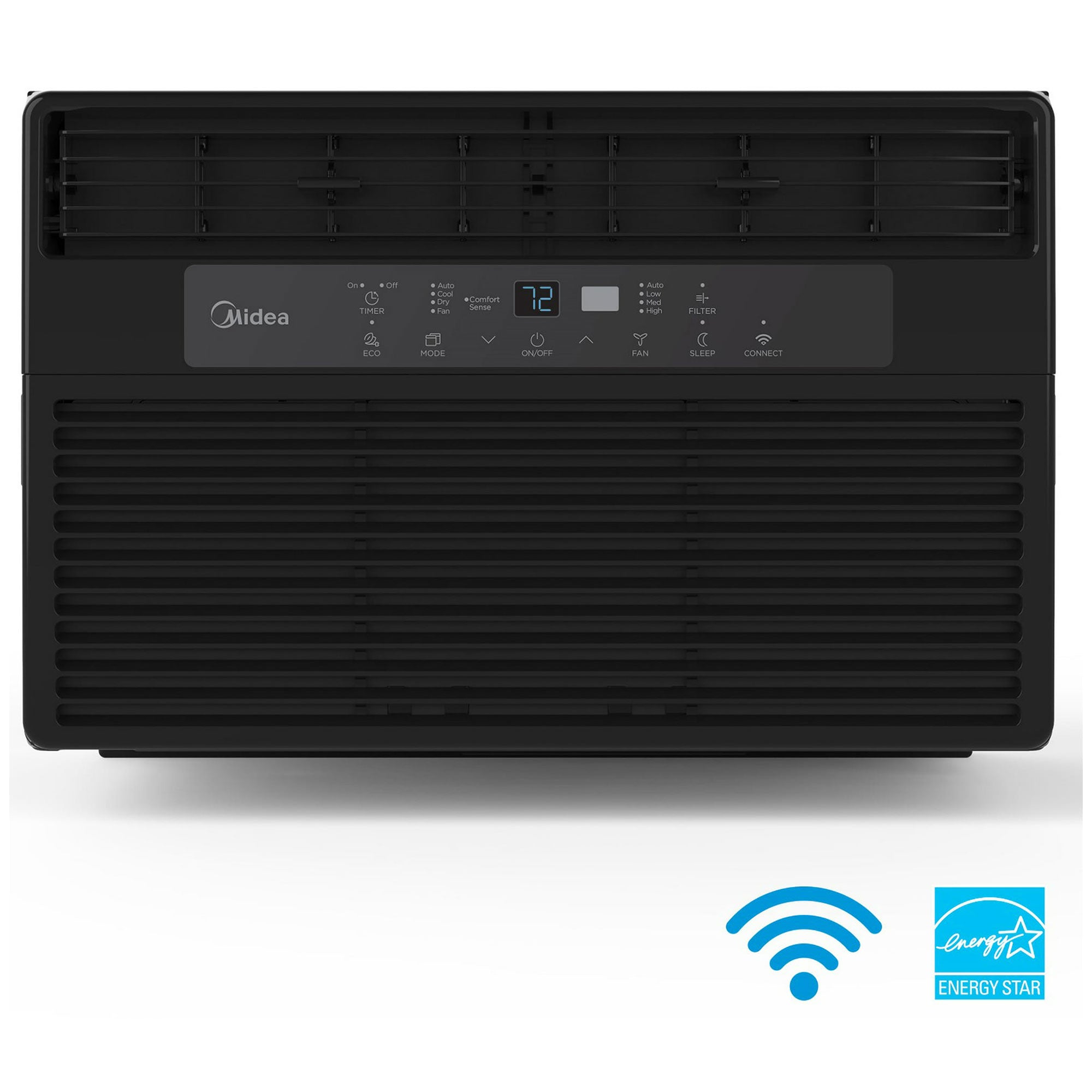 Midea 8,000 BTU 115V Smart Window Air Conditioner, Black (Refurbished) - VMInnovations