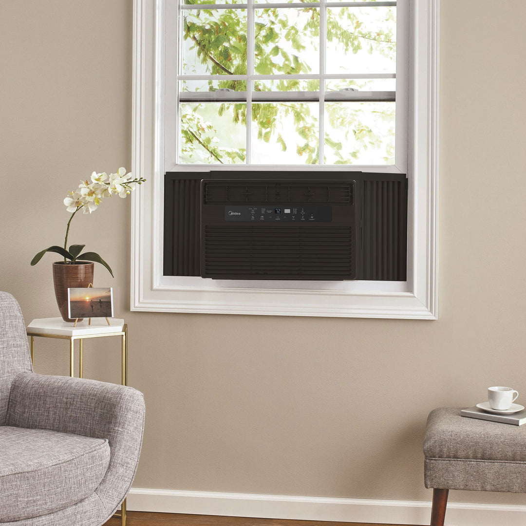 Midea 8,000 BTU 115V Smart Window Air Conditioner, Black (Refurbished) (Used) - VMInnovations