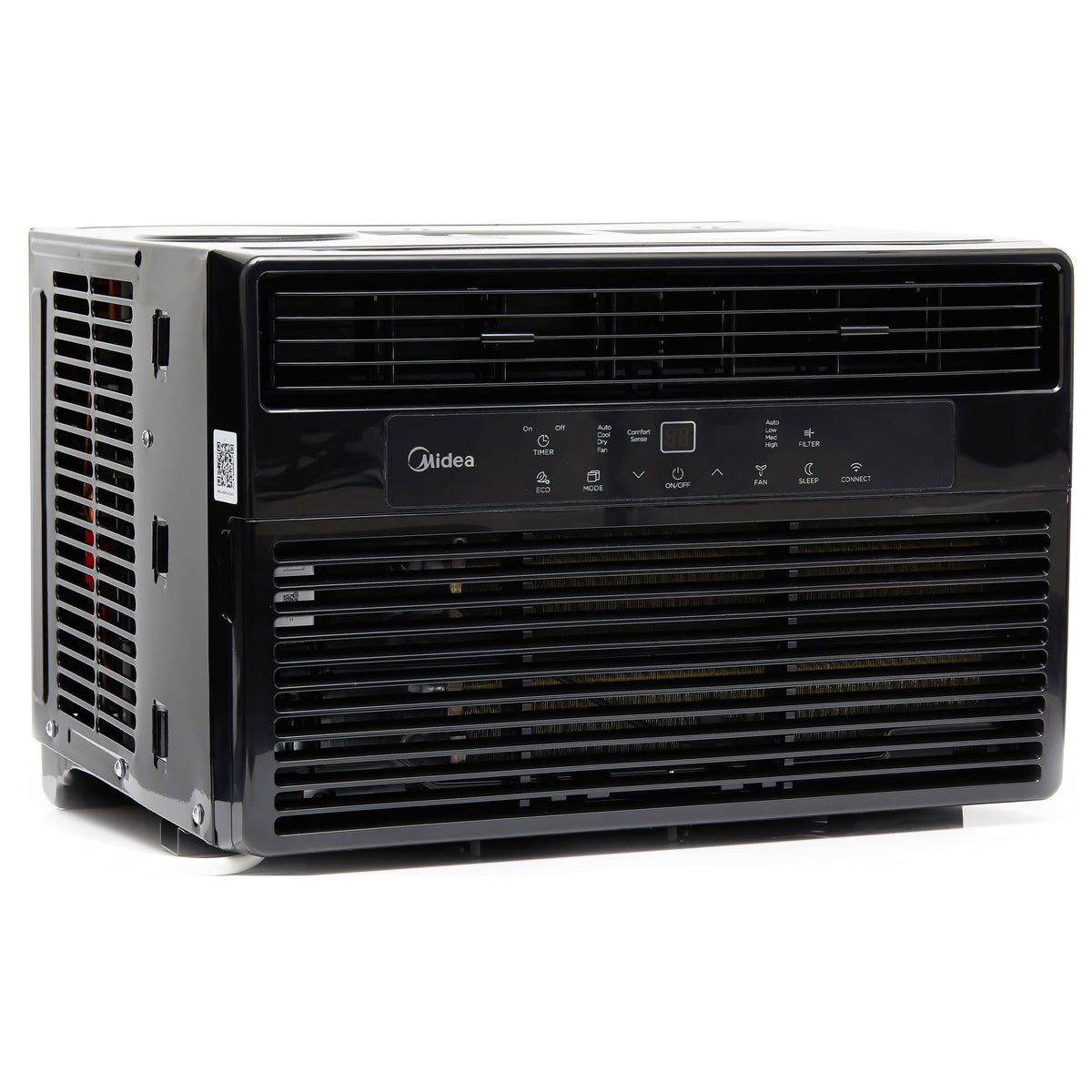 Midea 8,000 BTU 115V Smart Window Air Conditioner, Black (Refurbished) (Used)