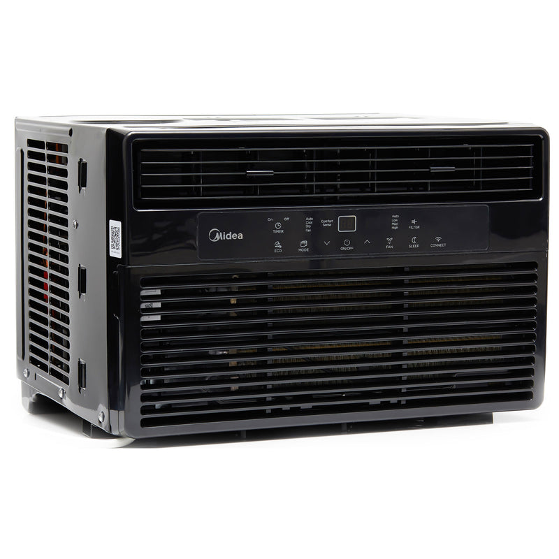 Midea 8,000 BTU 115V Smart Window Air Conditioner, Black (Refurbished)